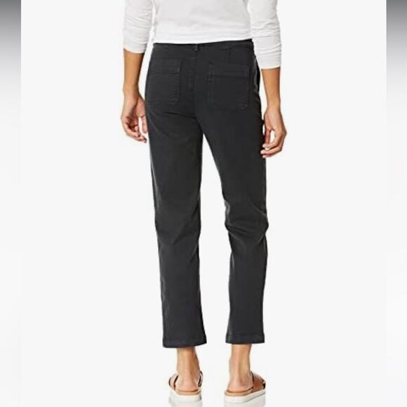 NYDJ Straight Ankle Chino Casual Pant Dark Grey/Washed Black - 6 Business Preppy - Picture 3 of 15